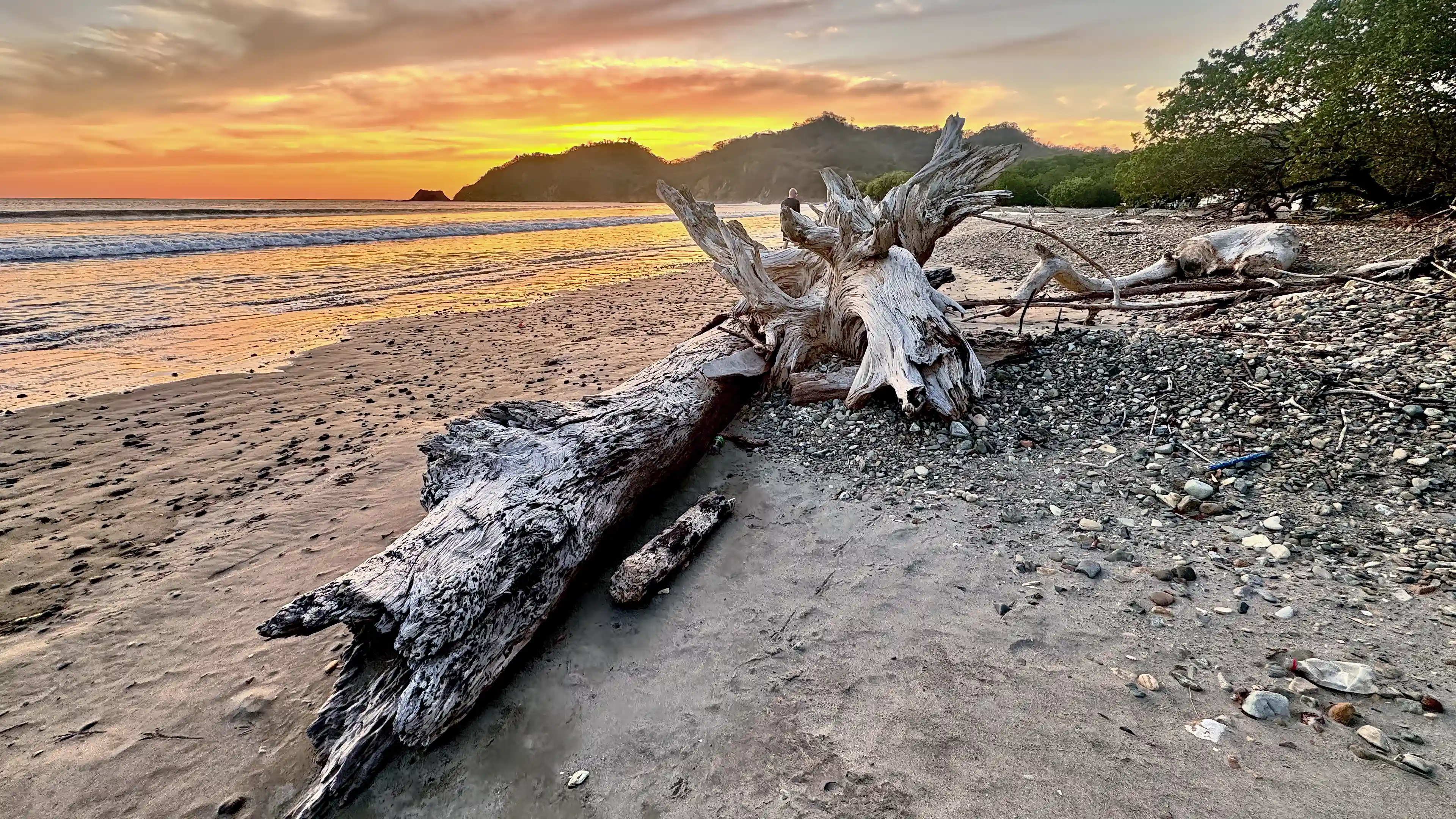 El Ostional Beach at sunset