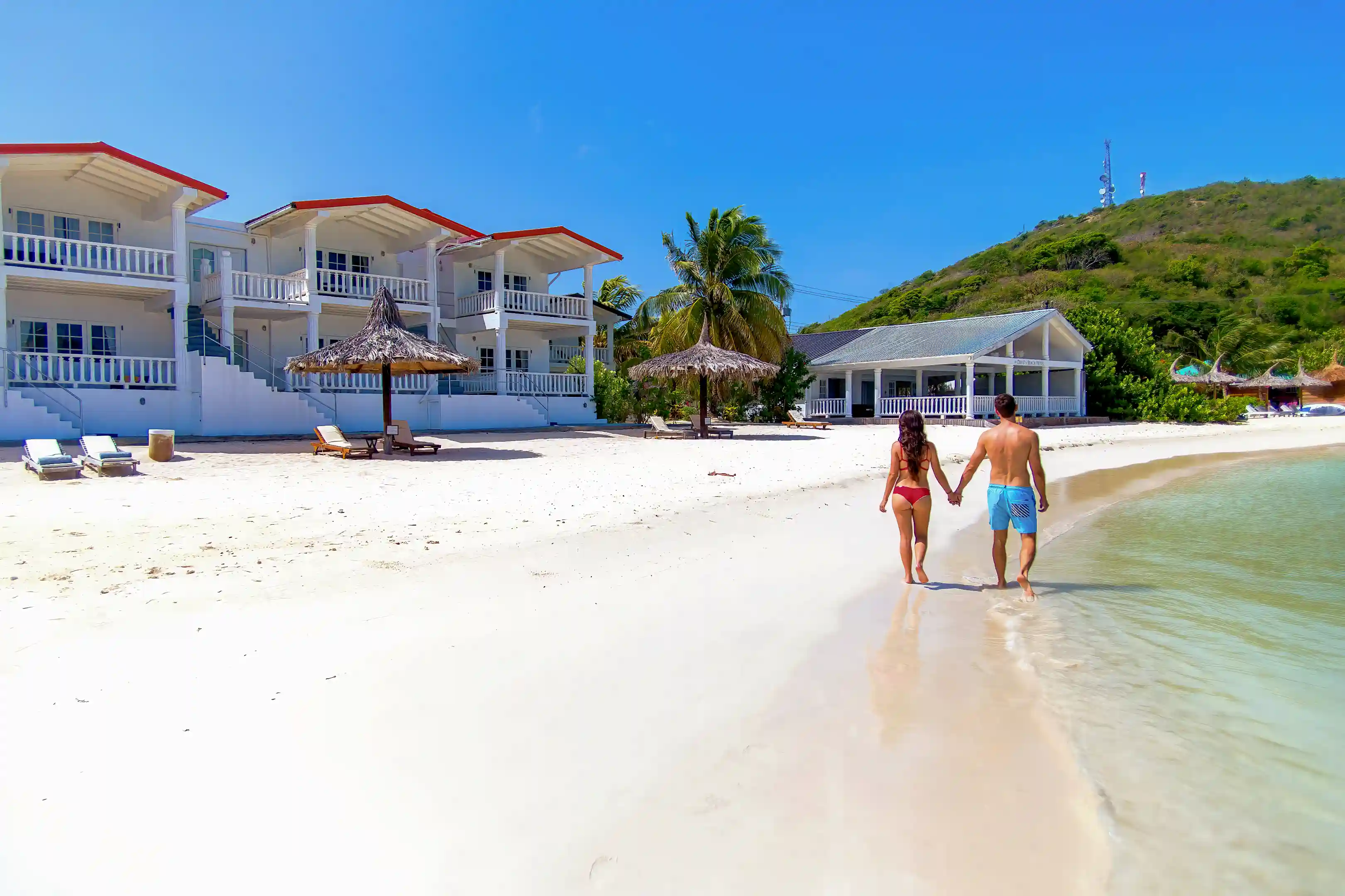 Beachfront stroll