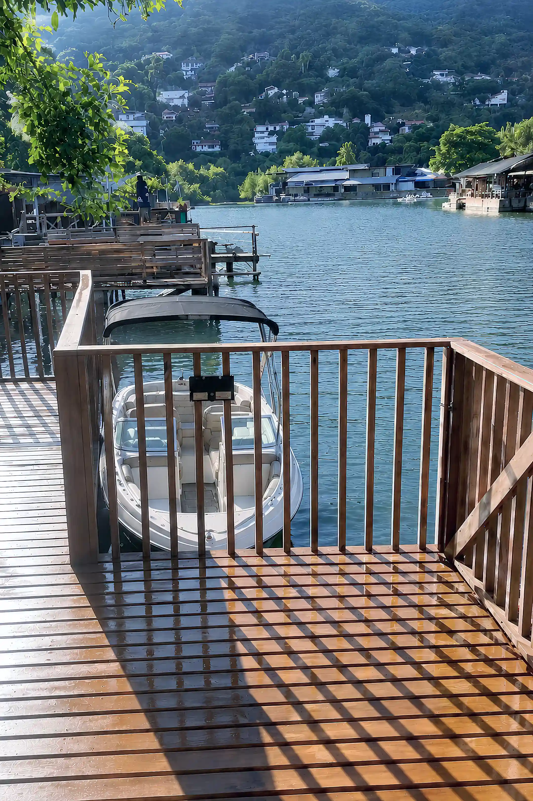 enjoy a boat in front of your house
