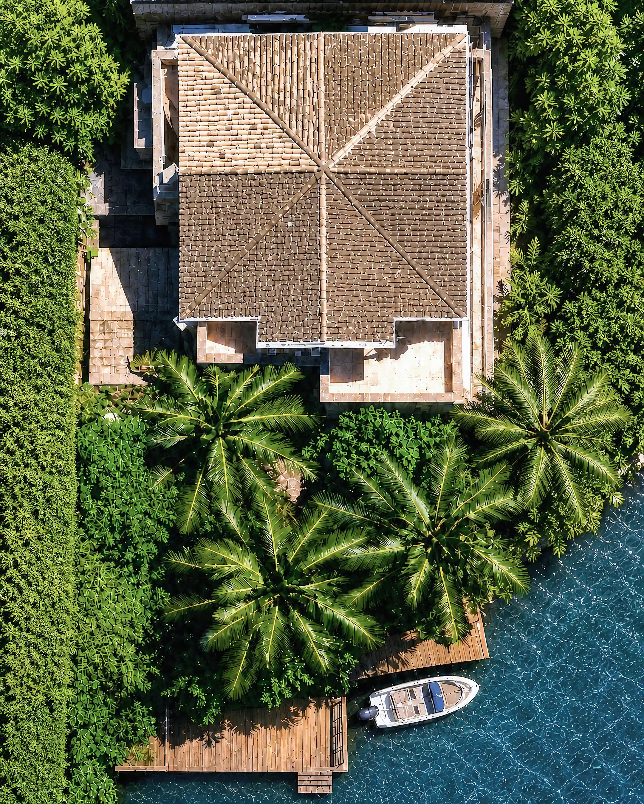 view of the house from above