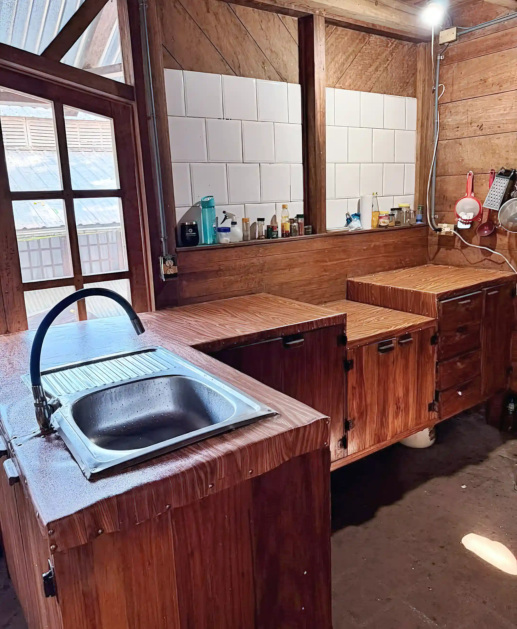 Kitchen, first floor. There is also a dining room with...