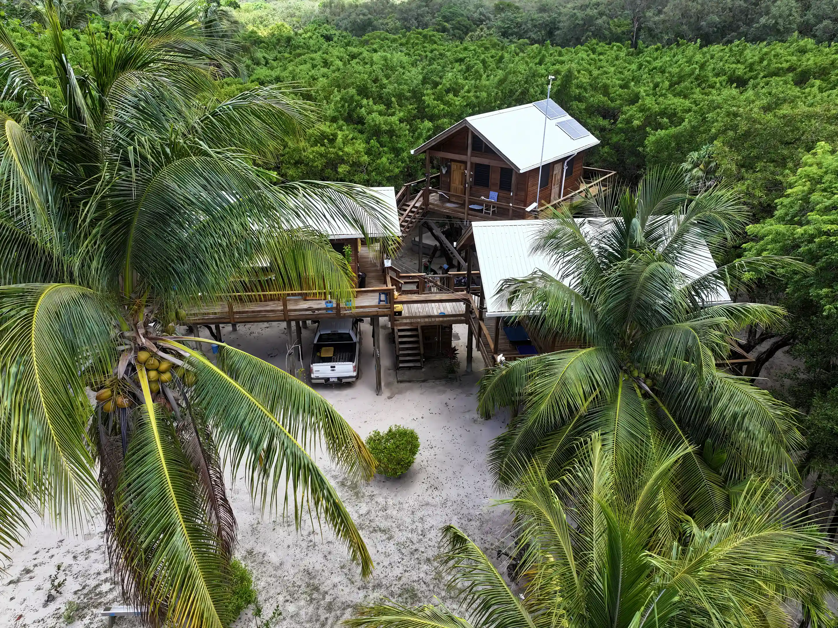 Parking under the kitchen. The Tree House of Camp Bay...