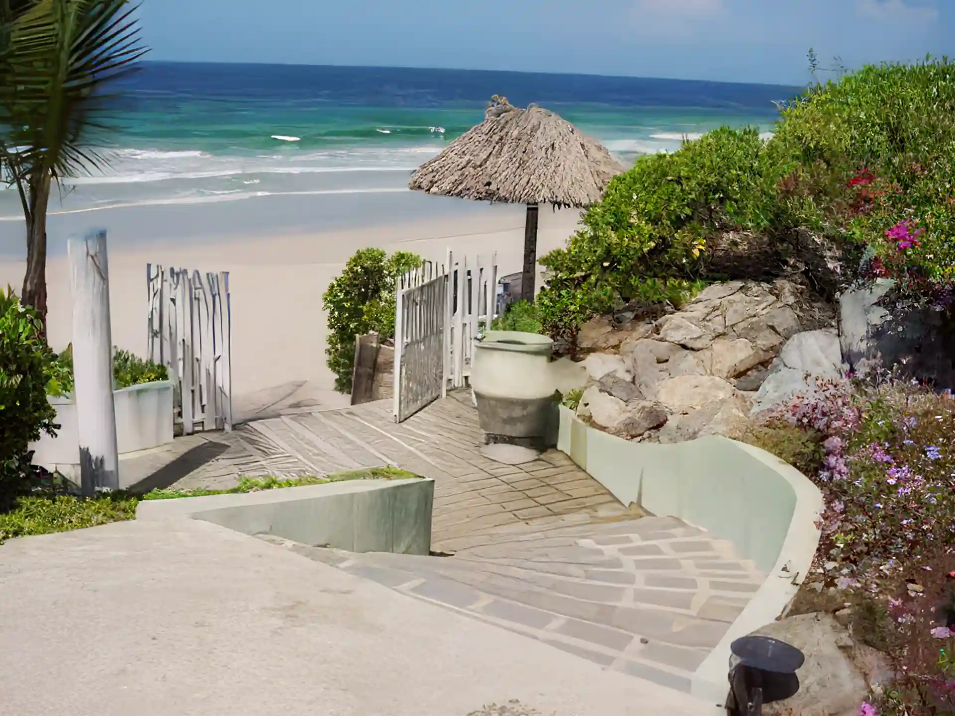 gate to the beach