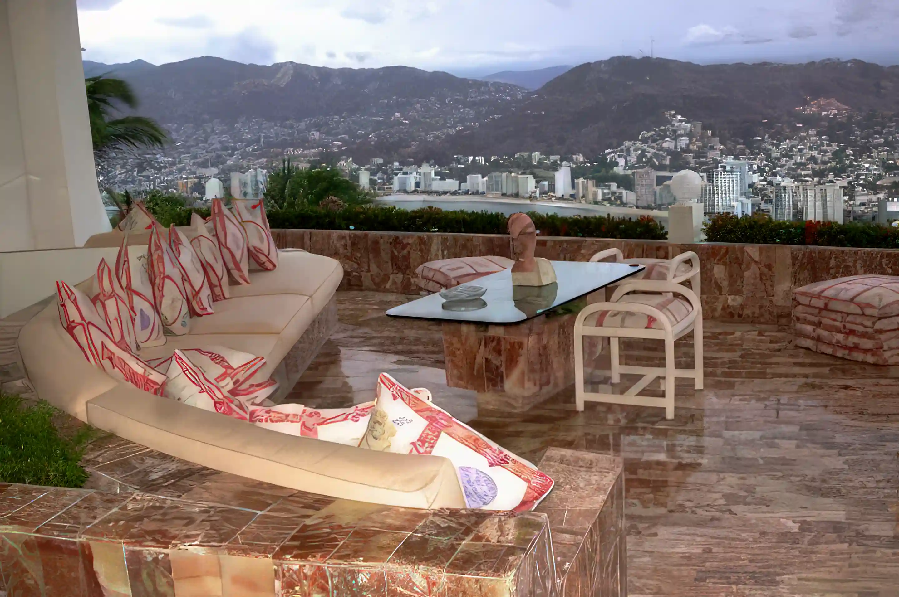 LIVING ROOM AND VIEW