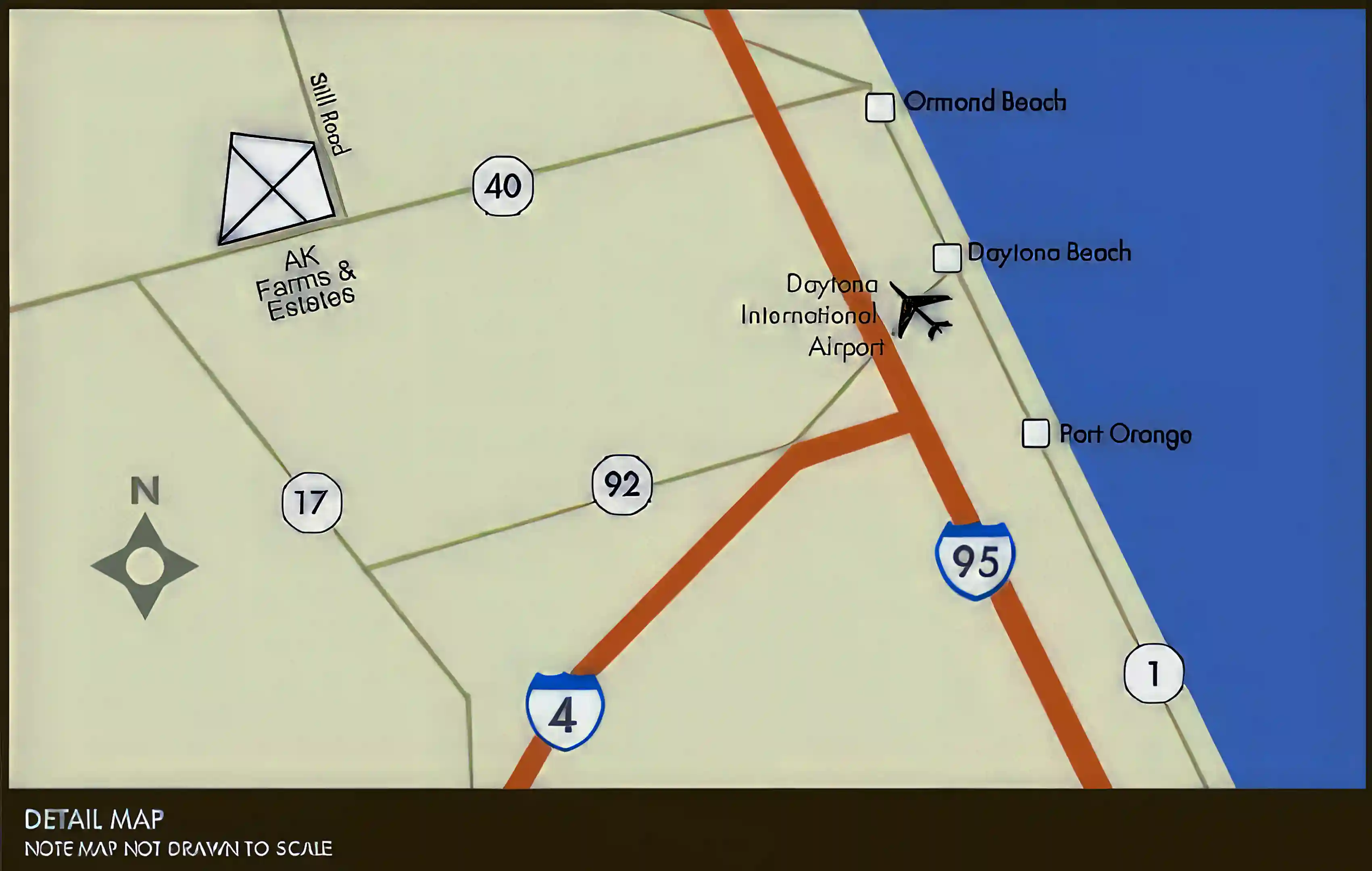 Location is minutes from Daytona Beach, Orlando, and the beaches