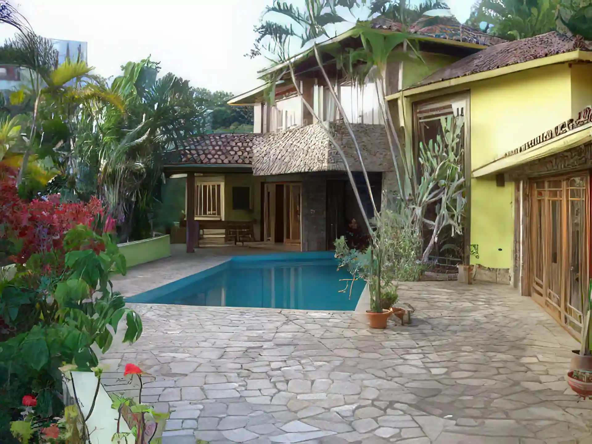 Main level with swimming pool