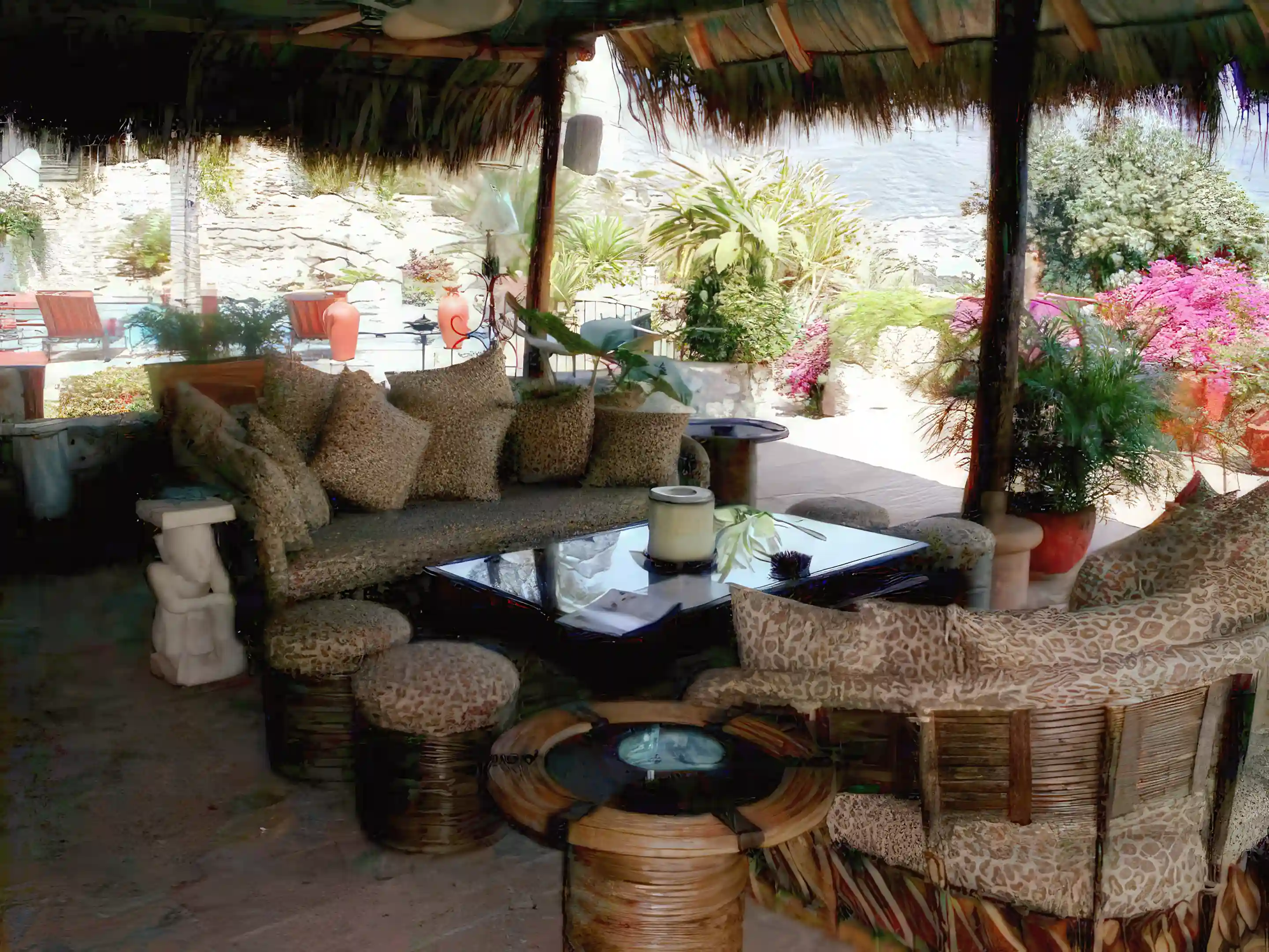 Palapa Lounging Area and Entertainment Center