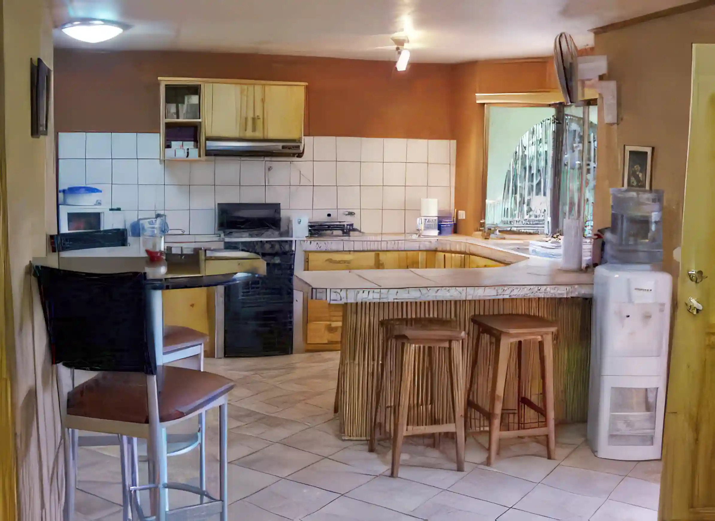 livingroom and kitchen in guest house